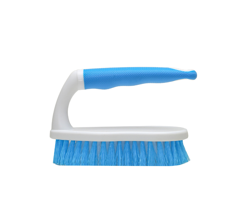 Blue Scrub Brush With Handle